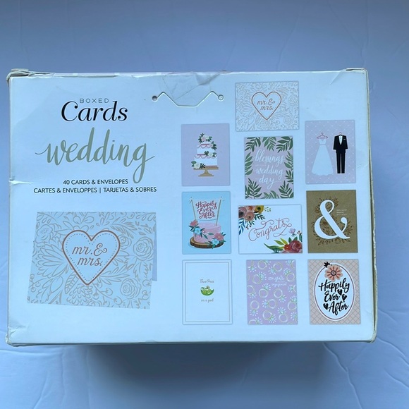 Wedding Items 60 Page Guest Book + 40 Piece Boxed Cards NEW - Picture 6 of 7